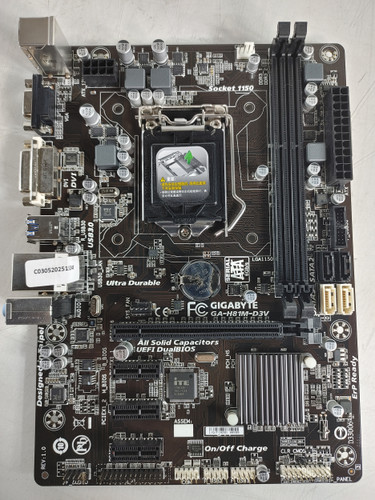 Lot of 2 Gigabyte GA-H81M-D3V Intel LGA 1150 DDR3 Desktop Motherboard