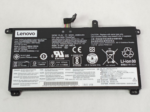 Lenovo 00UR892 2080mAh 4 Cell Laptop Battery for ThinkPad T470, T480, T570, T580