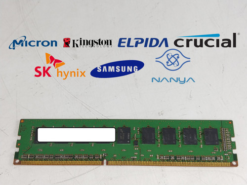 Lot of 2 Major Brand 4 GB DDR3-1866 PC3-14900E 1Rx8 1.5V DIMM Server RAM