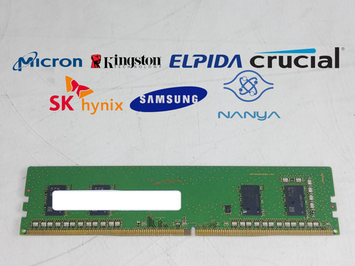 Lot of 2 Major Brand 4 GB DDR4-2400T PC4-19200U 1Rx16 1.2V DIMM Desktop RAM