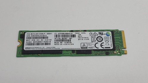 Lot of 2 Samsung MZ-VLW5120 PM961 512 GB NVMe 80mm Solid State Drive