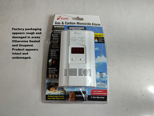 New Kidde NightHawk 2-in-1 Gas/Carbon Monoxide Alarm, Digital Display KN-COEG-3