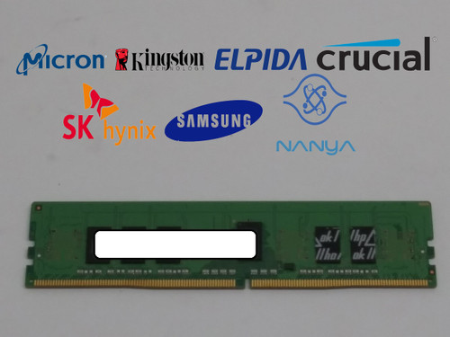 Lot of 10 Major Brand 8 GB DDR4-2400T PC4-19200R 1Rx8 1.2V DIMM Server RAM