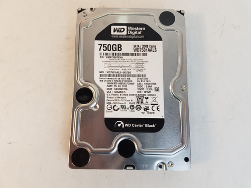 Western Digital WD Black WD7501AALS 750GB SATA II 3.5 in Hard Drive