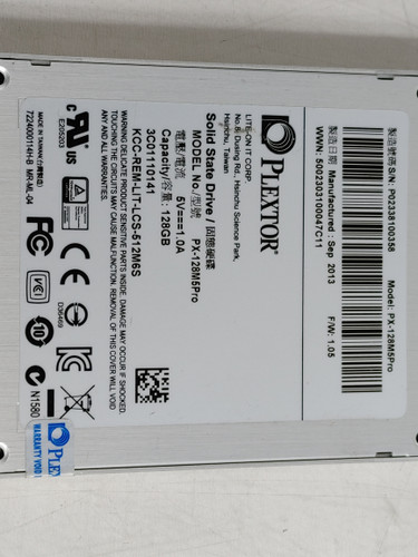 Lot of 10 Plextor M5Pro PX-128M5PRO 128 GB SATA III 2.5 in Solid State Drive