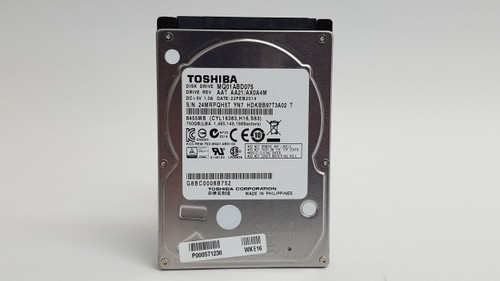 Toshiba Mobile MQ01ABD075 750 GB 2.5" 5.4K SATA II Laptop Hard Drive