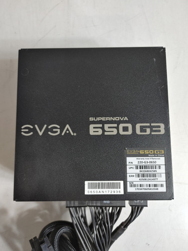 EVGA SuperNova 650 G3 650 W 24 Pin ATX Desktop Power Supply 220-G3-0650