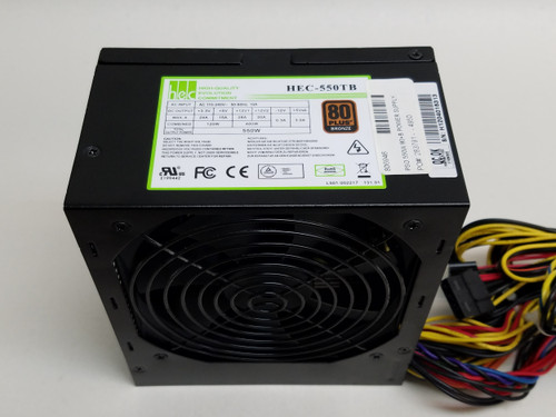 HEC Group HEC-550TB 550W 20+4-Pin ATX Desktop Power Suppy