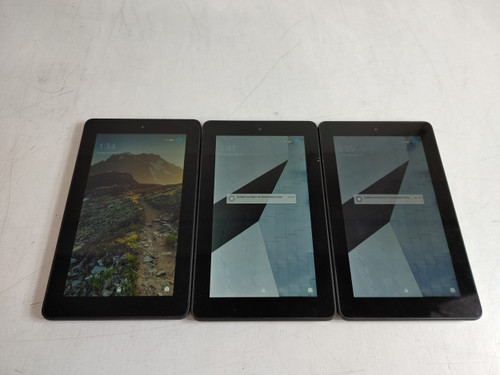 Lot of 3 Amazon SV98LN Fire 7 (5th Gen) 8 GB WiFi Only