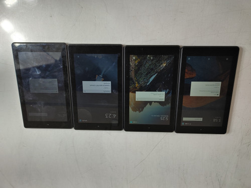 Lot of 4 Amazon M8S26G Fire 7 (9th Gen) 16 GB Black Fire WiFi Only