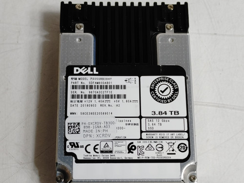 Toshiba Dell PX05SRB384Y 3.84 TB SAS 3 2.5 in Solid State Drive