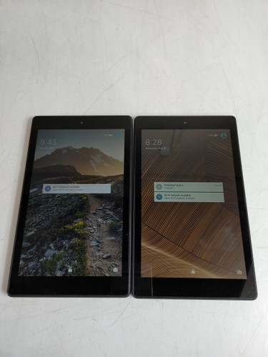 Lot of 2 Amazon SX034QT Fire HD 8 (7th Gen) 32 GB Fire OS 5 Black WiFi Only Tablet