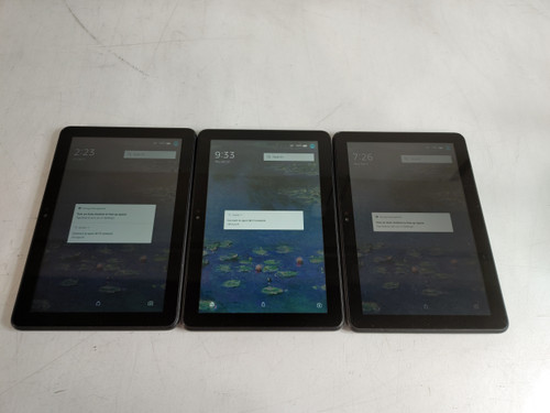 Lot of 3 Amazon K72LL4 Fire HD 8 (10th Gen) Kids Edition 32GB Fire OS WiFi Only