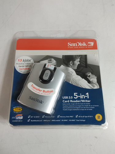 New SanDisk SDDR-99-A15 Imagemate 5-In-1 Usb 2.0 Flash Memory Card Reader