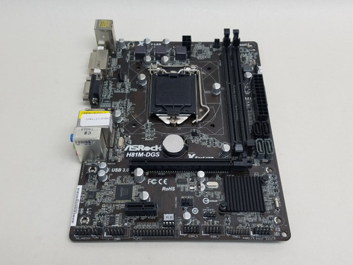 ASRock  H81M-DGS  LGA 1150 DDR3 SDRAM Desktop Motherboard