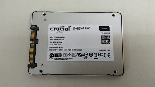Lot of 5 Crucial CT500MX500SSD1 MX500 500 GB 2.5" SATA III Solid State Drive