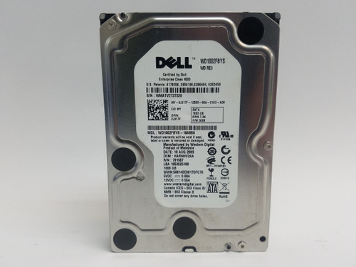 Lot of 2 Western Digital Dell WD1002FBYS 1 TB 3.5 in SATA II Enterprise Drive