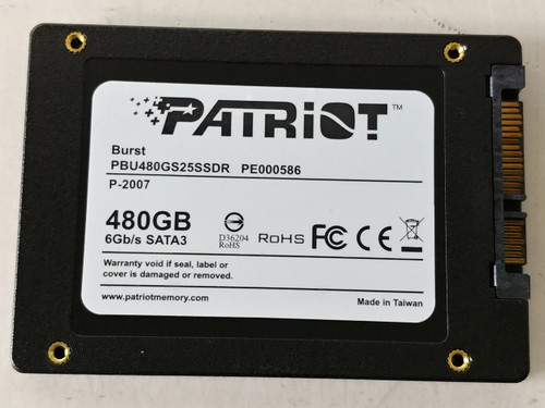 Patriot BURST PBU480GS25SSDR 480 GB SATA III 2.5 in SSD
