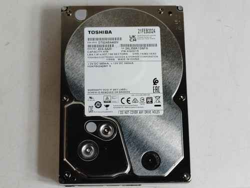 Toshiba DT02ABA400V 4 TB SATA III 3.5 in Drive