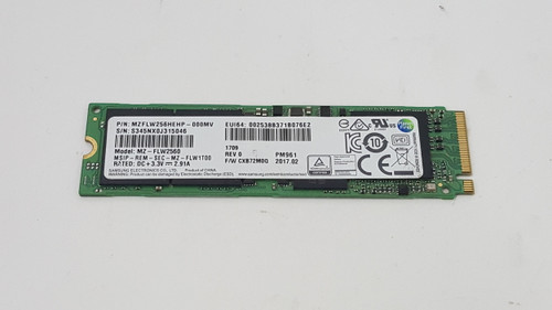 Samsung MZ-FLW2560 PM961 256 GB NVMe M.2 80mm Solid State Drive