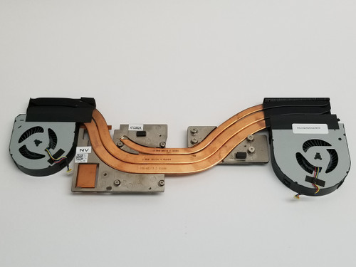 Lot of 2 Dell YJNJK 4-Pin BGA 1440  Heatsink and Fan For Precision 7710