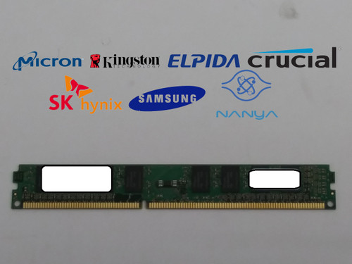 Major Brand 4 GB PC3-12800U DDR3-1600 1Rx8 Low Profile Desktop RAM