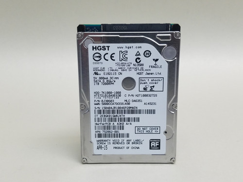 HGST 7K1000 HTS721010A9E630 1 TB 2.5" SATA III Laptop Hard Drive