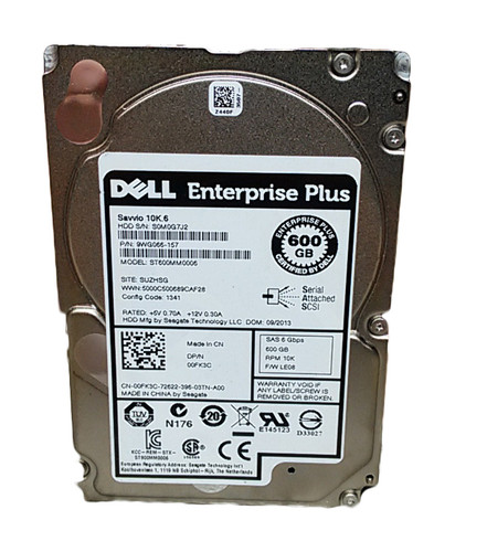 Lot of 2 Seagate Dell Enterprise Plus ST600MM0006 600 GB 2.5" SAS 2 Hard Drive