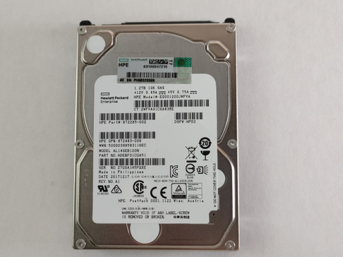 Lot of 2 Toshiba HP Performance AL14SEB120N 1.2 TB SAS 3 2.5 in Enterprise Drive