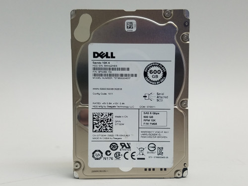 Lot of 2 Seagate Dell ST9600204SS 600 GB 2.5" SAS 2 Enterprise Hard Drive