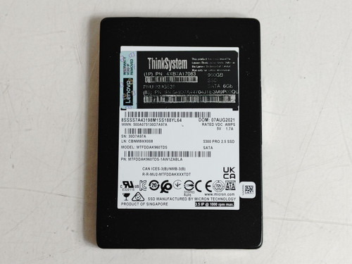 Micron Lenovo MTFDDAK960TDS 960 GB SATA III 2.5 in Solid State Drive