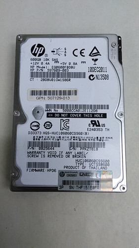 Lot of 50 Hitachi HP HUC106060CSS600 600 GB 2.5" SAS 2 Enterprise Hard Drive