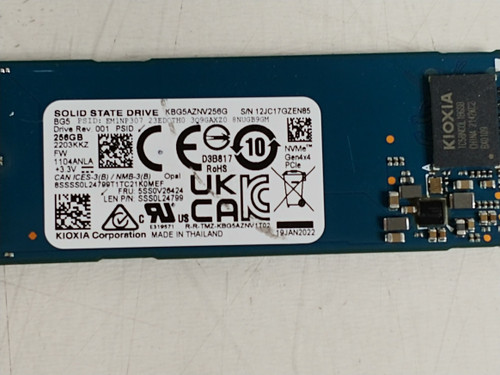 Toshiba BG5 KBG5AZNV256G 256 GB NVMe 80mm Solid State Drive