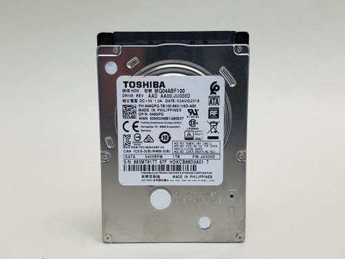 Lot of 2 Toshiba MQ04ABF100 1 TB SATA III 2.5 in Laptop Hard Drive