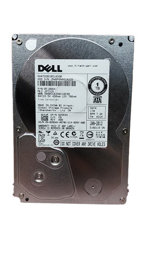 Lot of 2 Hitachi Dell HUA722010CLA330 1 TB 3.5" SATA II Enterprise Hard Drive