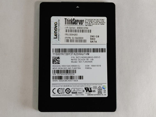 Samsung Lenovo PM863a MZ-7LM240N 240 GB SATA III 2.5 in Solid State Drive