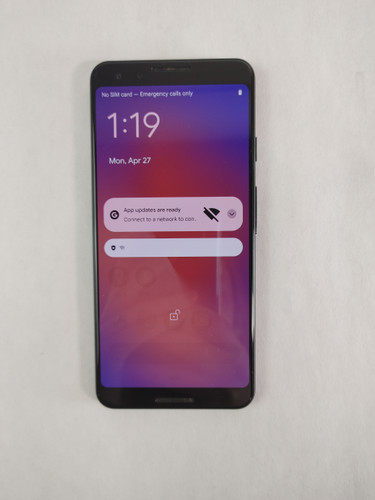 Google Pixel 3 GA00463 64 GB Android 12 Verizon Only (Wi-Fi + 4G) For Parts