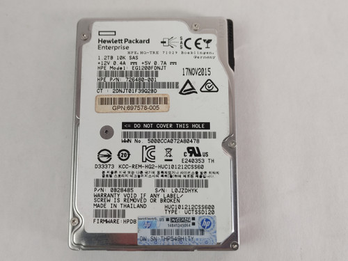 HGST HP HUC101212CSS600 1.2 TB 2.5 in SAS 2 Enterprise Hard Drive