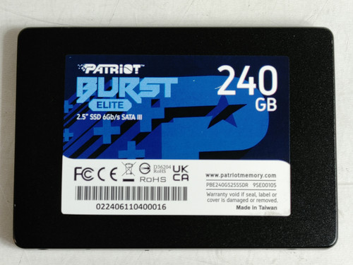 Patriot Burst Elite PBE240GS25SSDR 240 GB SATA III 2.5 in Solid State Drive