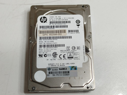 Toshiba HP MK1401GRRB  146GB 2.5" SAS 2 Enterprise Hard Drive