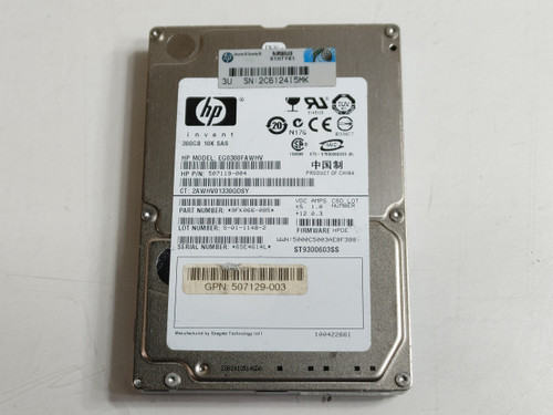 Seagate HP 10K.3 ST9300603SS 300 GB 2.5" SAS 2 Enterprise Hard Drive