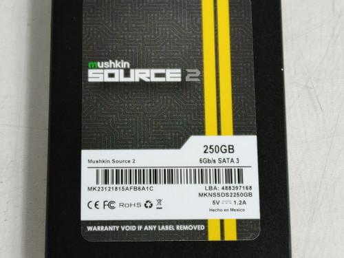 Mushkin Source 2 MKNSSDS2250GB 250 GB SATA III 2.5 in Solid State Drive