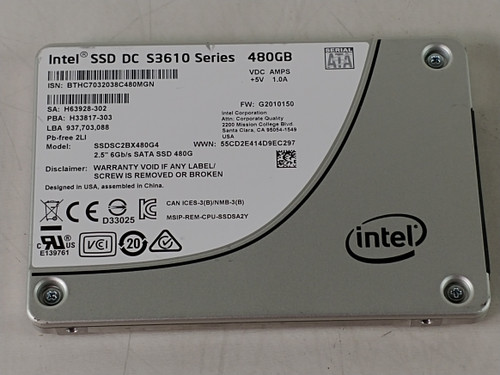 Intel S3610 SSDSC2BX480G4 480 GB SATA III 2.5 in SSD