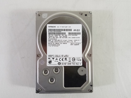 Lot of 2 Hitachi EMC HUA722020ALA330 2 TB SATA II 3.5" Enterprise Hard Drive