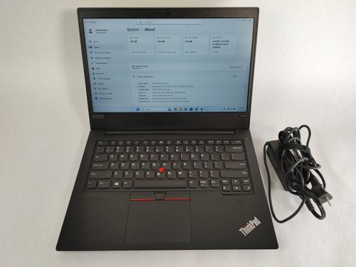 Lenovo ThinkPad E490 Core i5-8265U 1.60 GHz 16 GB DDR4 512 GB NVMe Windows 11 Pro Laptop A1