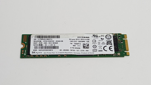 Lot of 2 SK Hynix  SC311 HFS512G39TNF-N2A0A 512 GB M.2 80mm Solid State Drive