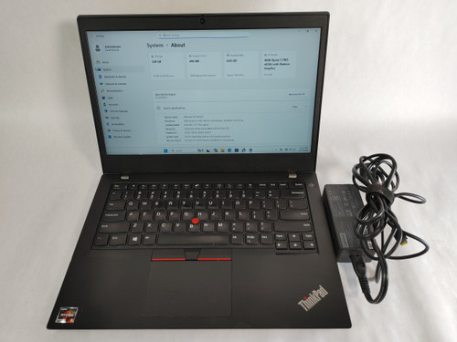 Lenovo ThinkPad L14 Gen 1 Ryzen 5 Pro 4650U 2.10 GHz 8 GB DDR4 256 GB NVMe Windows 11 Pro Laptop WINACTA2 A2