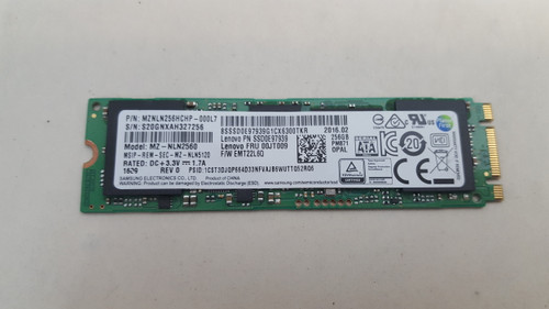 Lot of 2 Samsung PM871 MZ-NLN2560 256 GB M.2 2280 80mm Solid State Drive