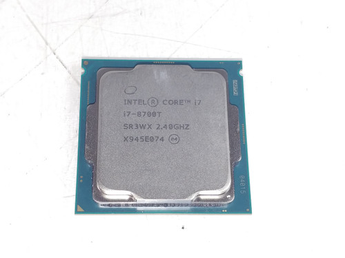 Lot of 2 Intel Core i7-8700T 2.4 GHz 8GT/s LGA 1151 Desktop CPU Processor SR3WX