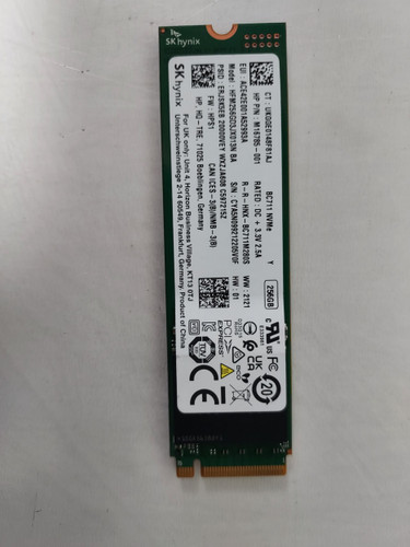 Lot of 5 SK Hynix BC711 HFM256GD3JX013N 256 GB NVMe 80mm Solid State Drive